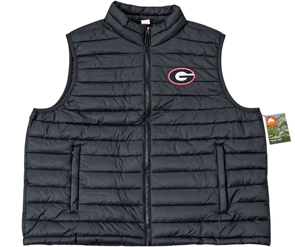 Ozark Trail NWT GA Bulldogs Puffer Vest 3XL